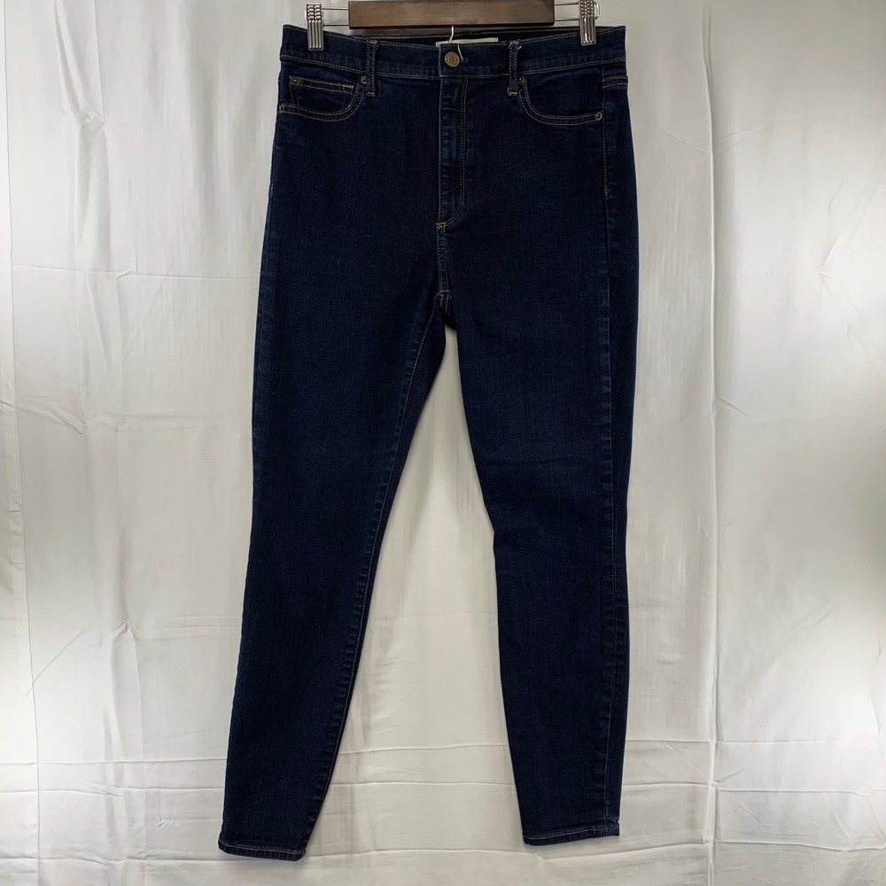 Gap True Skinny Jeans Women 30R Dark Indigo Super High Rise Stretch 1969 Stretch